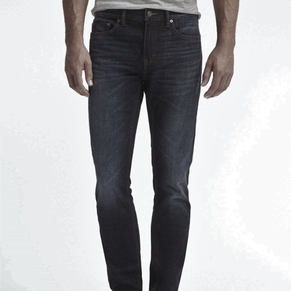 Banana Republic Skinny Dark Indigo Wash Jean 36/30 - Picture 1 of 1